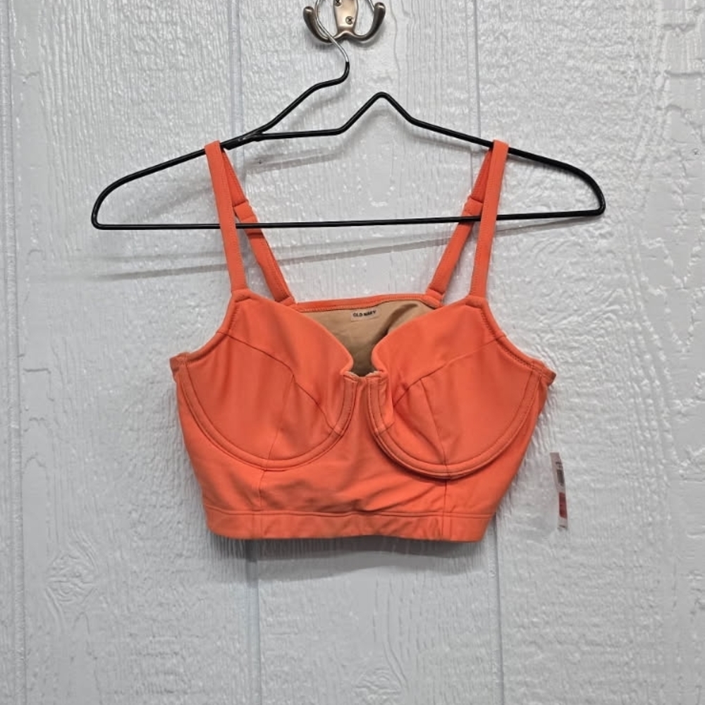 NWT Old Navy Small Women's Orange Swim Top